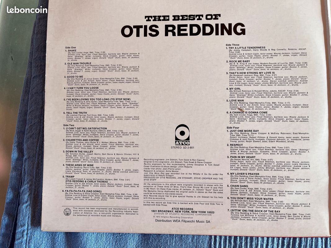 Otis REDDING: Vinyles JAZZ x2 1972 BE (image 4)