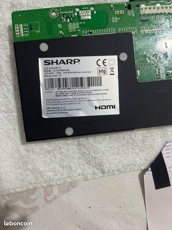 Carte mère Sharp LC-40CFE4042E – TP.MS3463S.PB711 – Originale – Très bon état (image 3)
