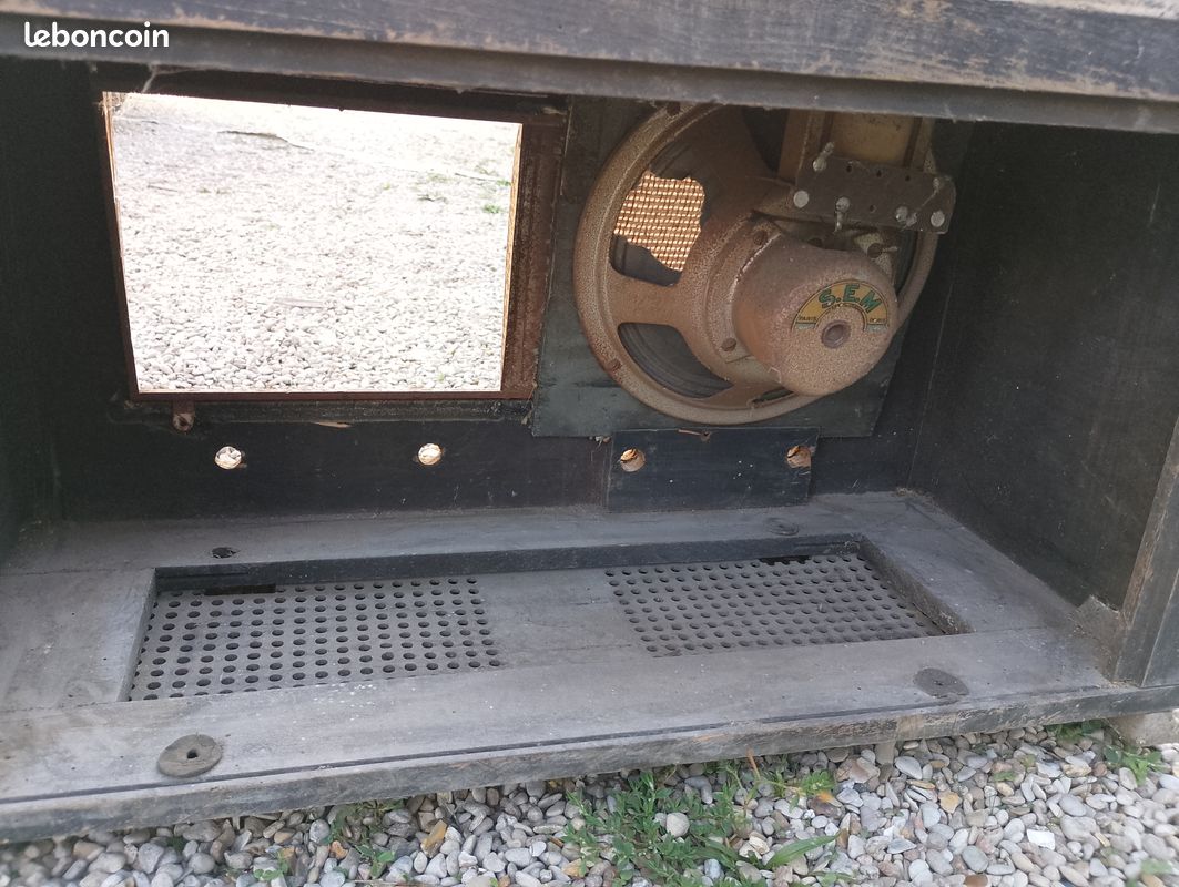 Poste radio TSF ancien. Caisson vide avec HP. Idéal objet de déco (image 3)