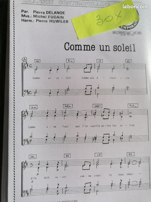 Partitions Chorales et groupe vocal (image 5)