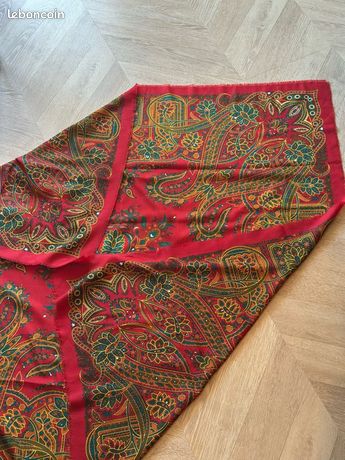 My Accessories - Foulard imprimé cachemire - Rouge
