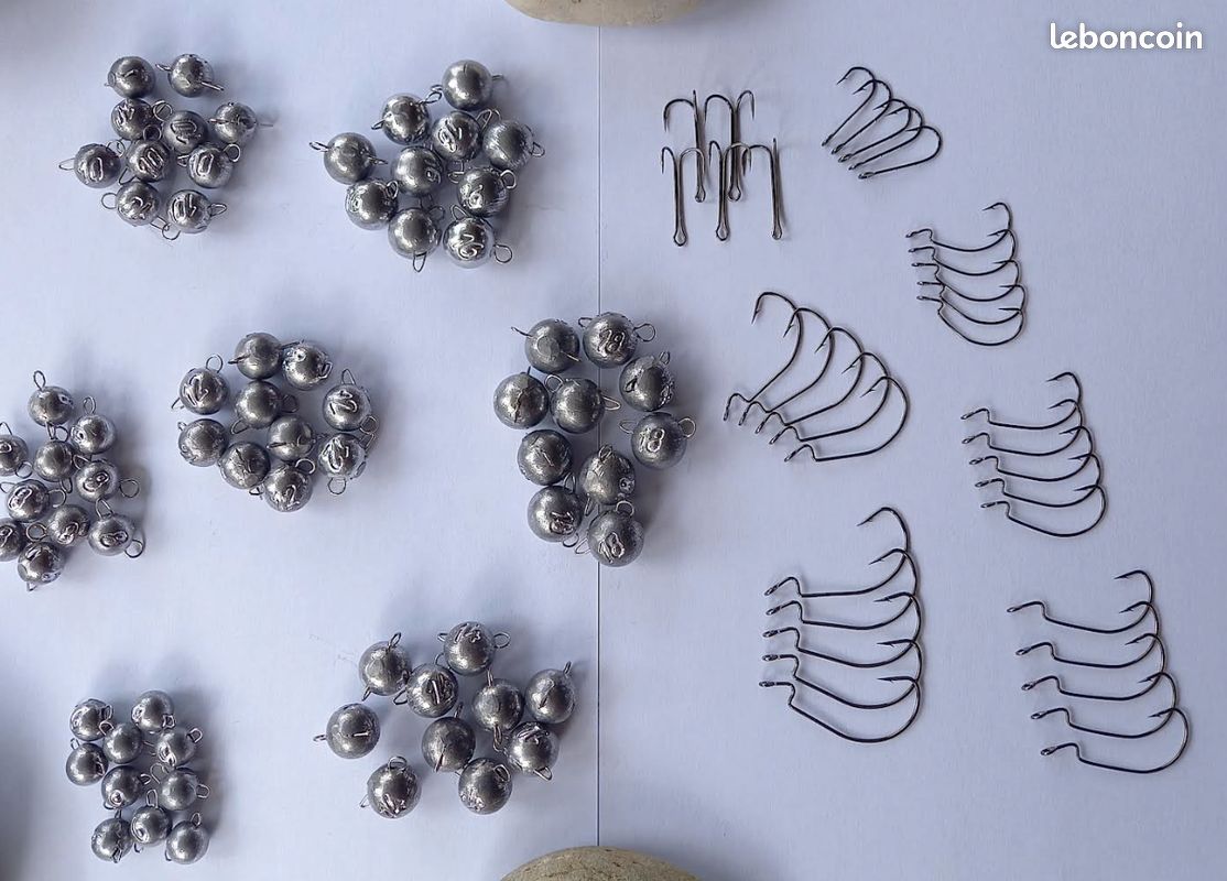 Kit De Plombs Cheburashka 30 Pièces – 5 Tailles Avec émerillons, Pour Pêche Rapide