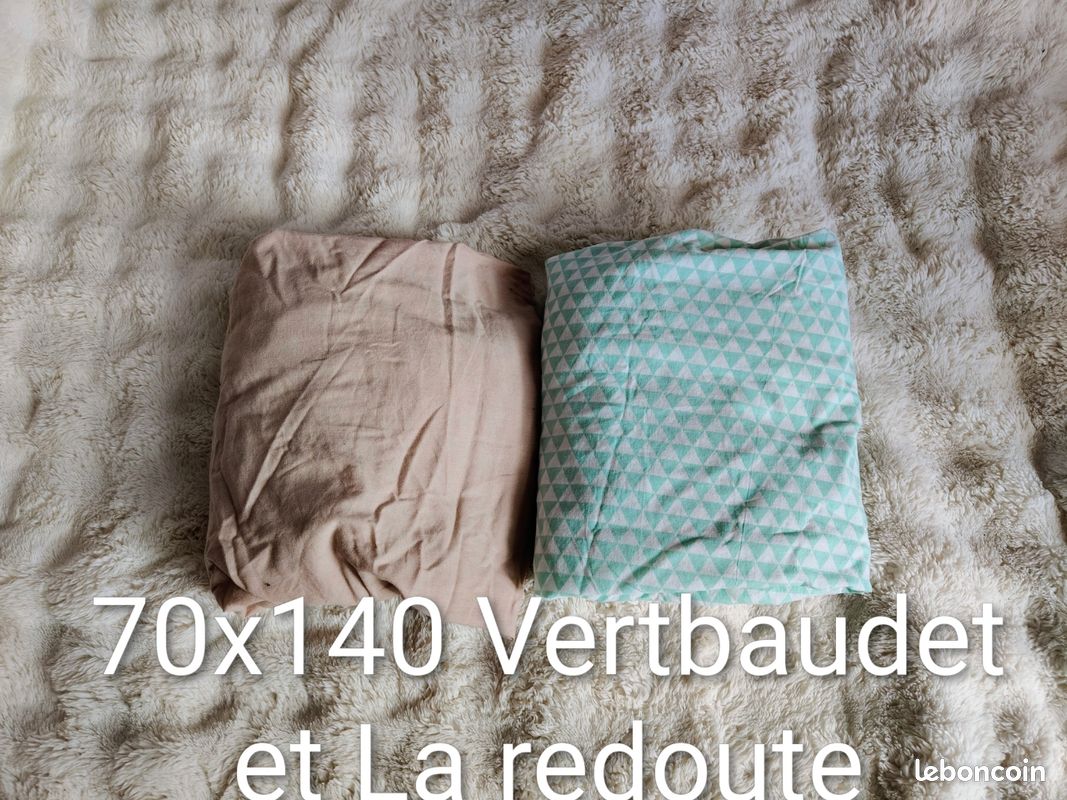 Lot de draps housses bébé 70x140 Équipement bébé