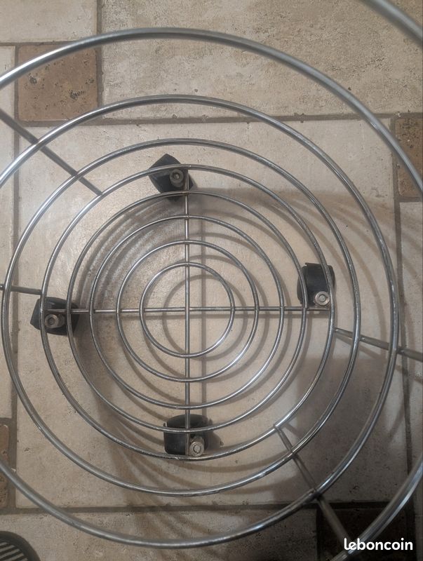 Corbeille a linge inox/coton (image 6)