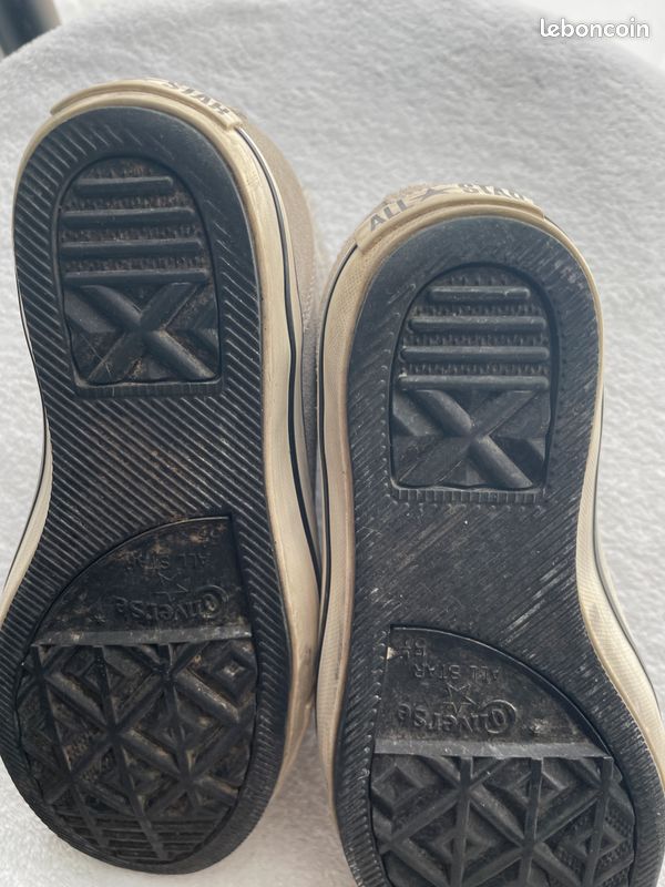 "Converse" vintage talons compensées modèle "All star Chuck Taylor" pointure 36 (image 9)