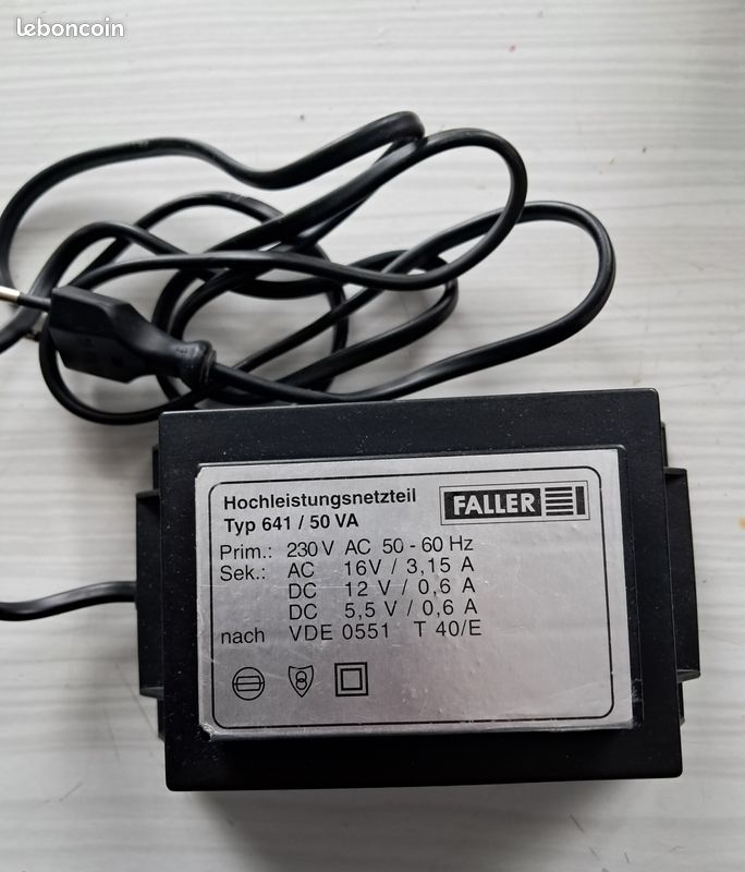 Transformateur FALLER 180641 – Neuf, éclairage Pour Modélisme
