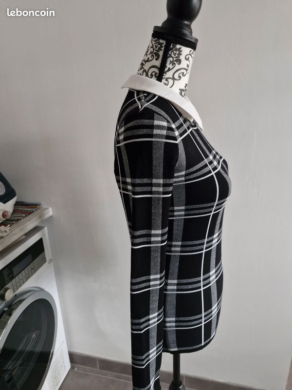 Haut à carreaux femme XS Morgan (image 4)
