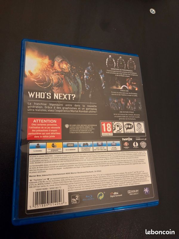 Mortal Kombat X PS4 – Jeu complet en boîte (image 3)