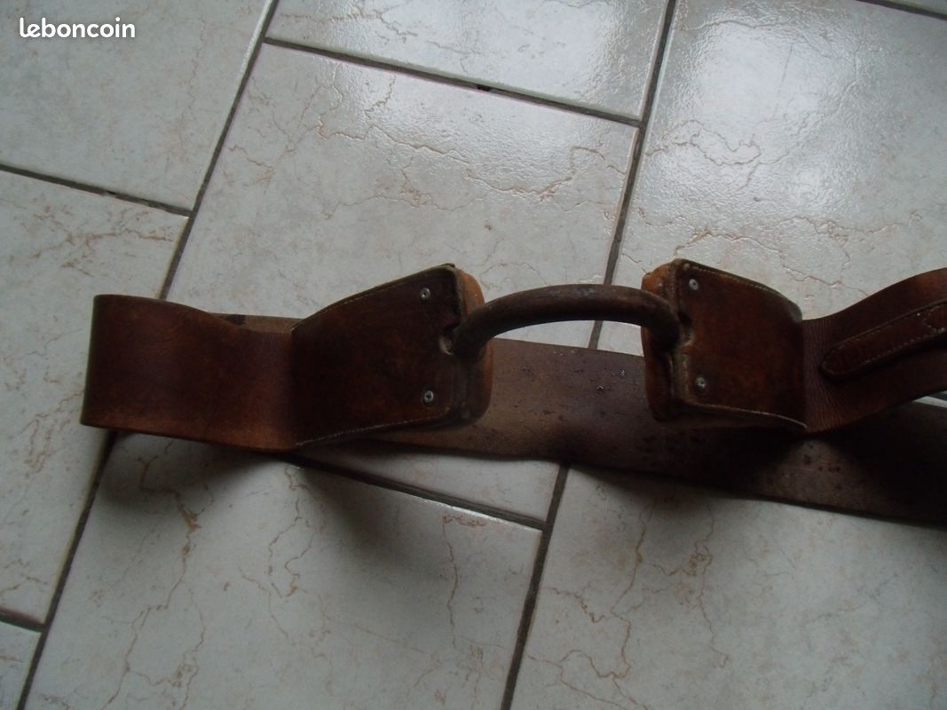 Lot De 5 Pièces De Harnais En Cuir Vintage – Dee Breaching – Neuf (détails Imperfections)