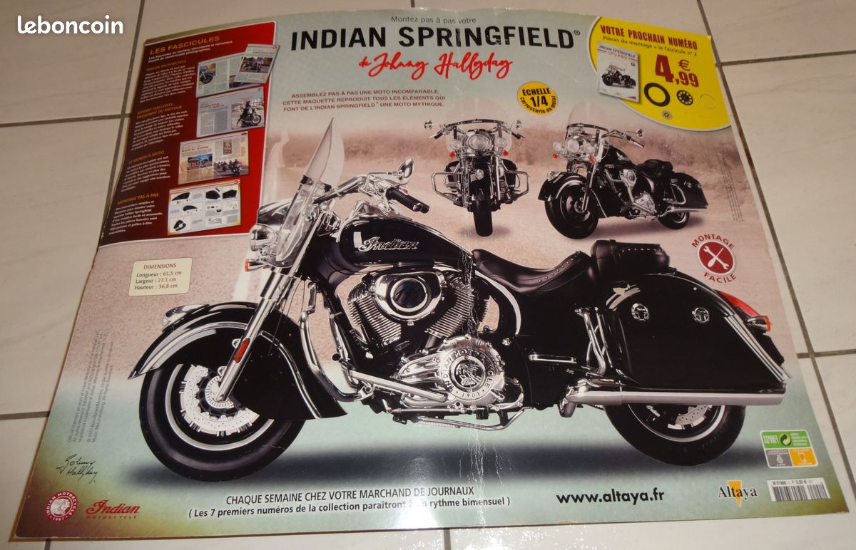 Modèle Réduit Indian Springfield 1/18 Altaya - Numéro 14 - Occasion