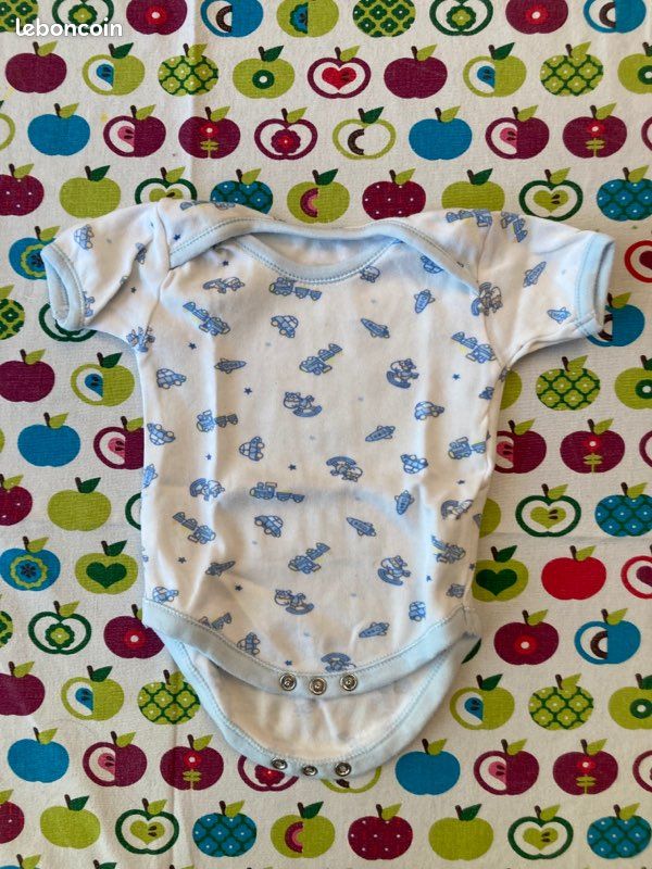 Lot de 2 Bodies Taille 0-3 mois (image 1)