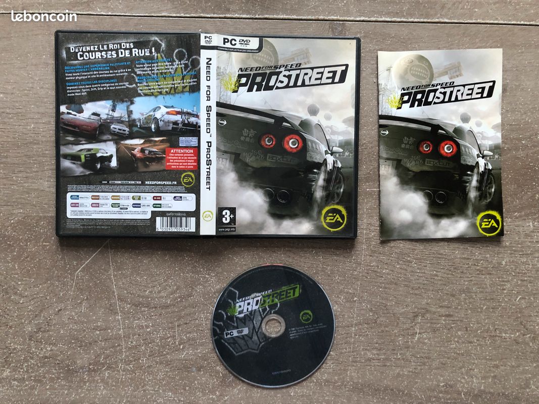 Need For Speed ProStreet - PC Version FR - Avec Notice - Bon état