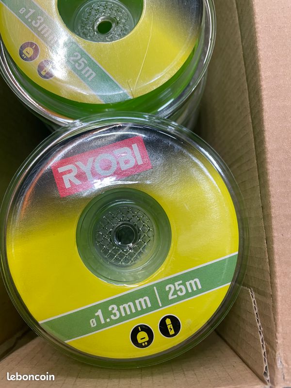 Lot de 20 bobine de fils - 500m - 1.3mm - ryobi (image 2)