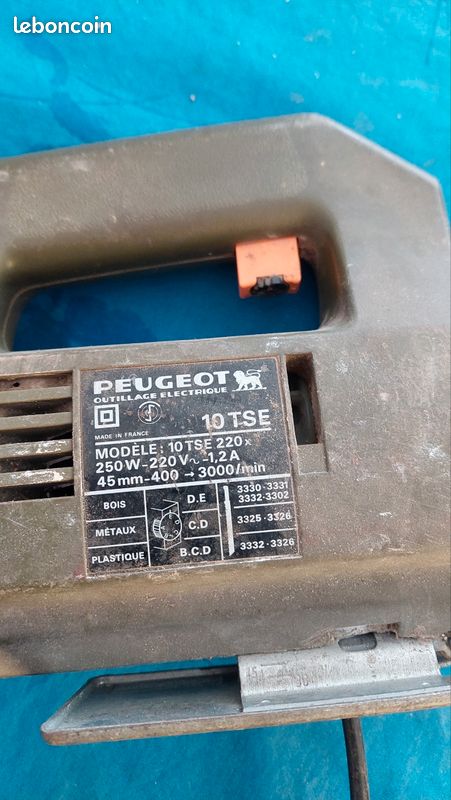 Scie sauteuse Peugeot fonctionne parfaitement plus divers lame (image 3)