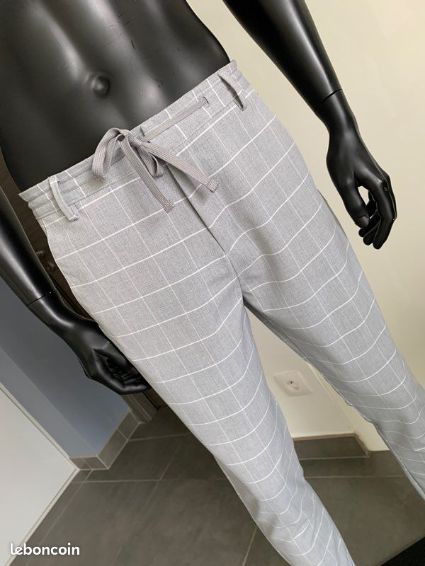 Pantalons 24h Celio Pantalon Carreaux Pantalon 24H Straight