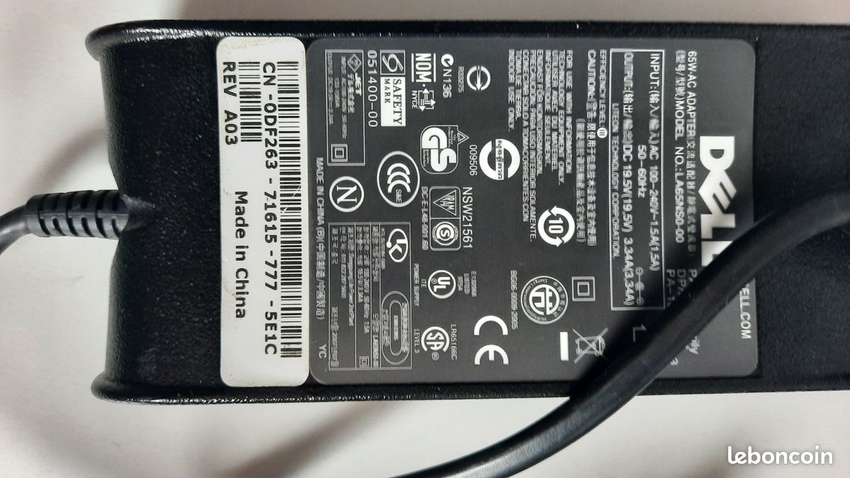 Chargeur de PC DELL (image 3)