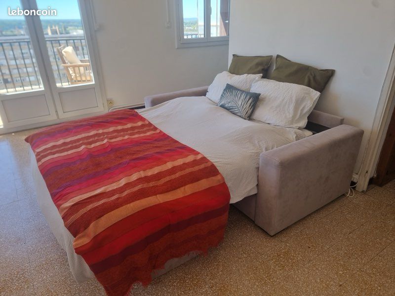 Canapé-lit 2 places convertible – système rapido – matelas inclus (image 8)