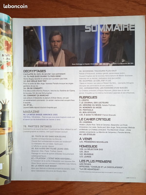 Revues Cinéma Première 2001/2008 en super état avec posters et fiches (image 4)
