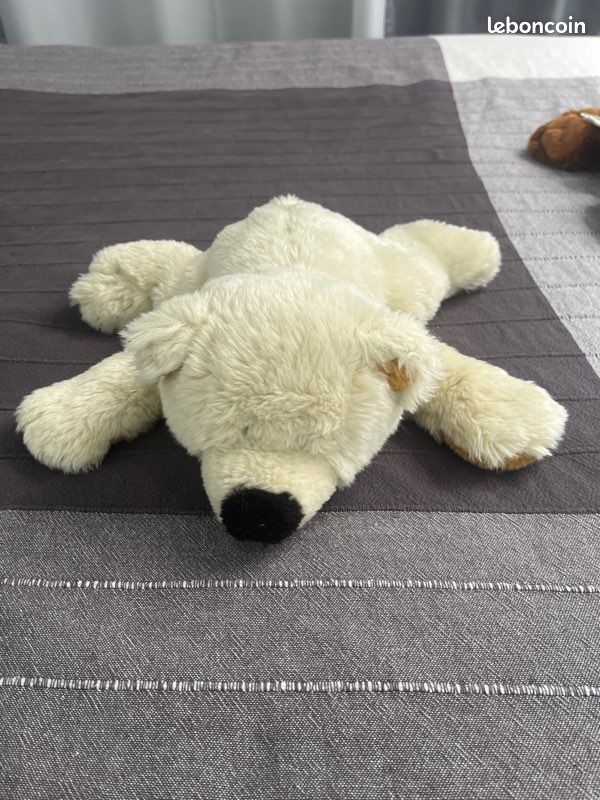 Peluche ourson blanc 30 cm (image 1)