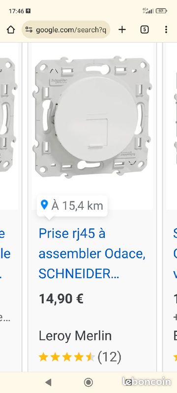 Prise RJ45 odace (image 3)