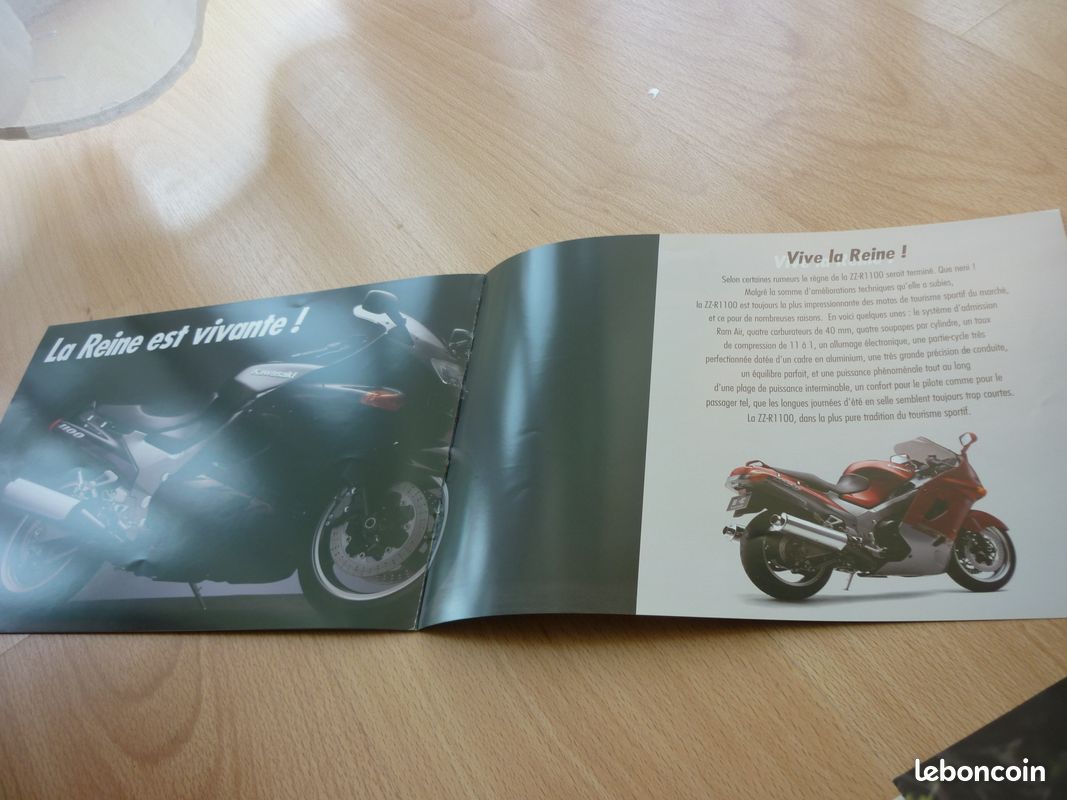 Prospectus KAWASAKI ZZ-R 1100 & 600 de 1991 à 18 euros (image 2)