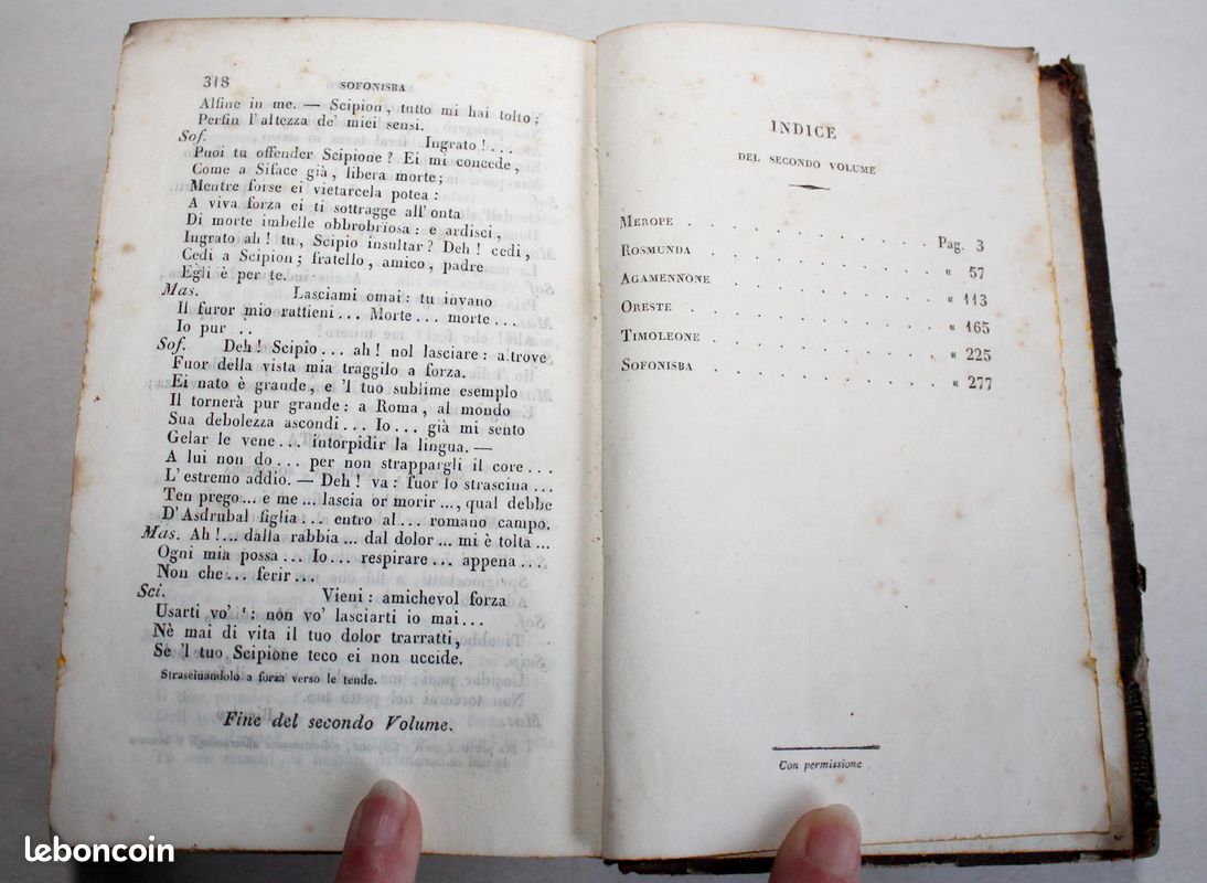 TRAGEDIE DI VITTORIO ALFIERI DA ASTI CON TAVOLE IN RAME, 1e EDITION 1838 T1+T2/2 (image 4)