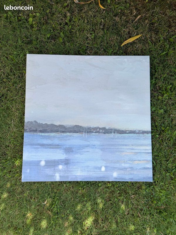 Triptyque IKEA PJÄTTERYD Paul Duncan – paysage marin – 3 toiles 56 x 56 cm (image 11)