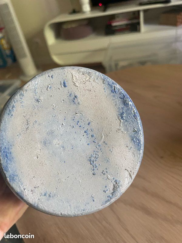 Pot en gré gris et bleu (image 4)