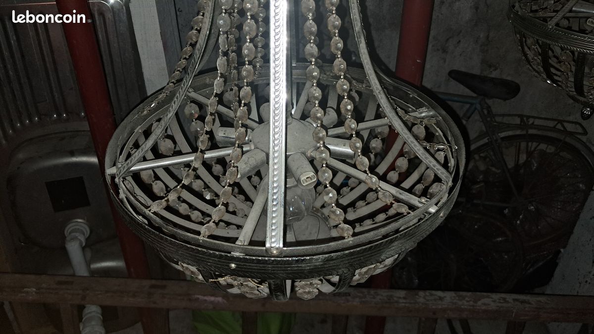 Paire de lustres KERIA métal/verre (image 9)