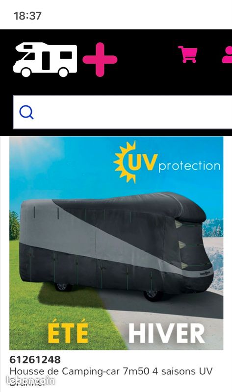 Housse camping car fiat ducato neuve (image 1)