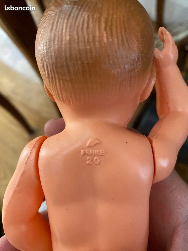 Ancien petit baigneur poupée poupon Petit Colin Petitcolin 19 cm