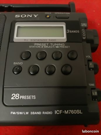 Radio Sony ICF-SW77 – Récepteur Vintage Ondes Courtes, AM/FM, Testé, Bon état
