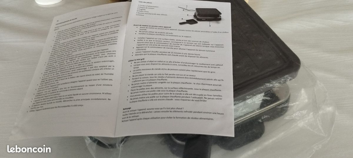 Raclette-grill 4p 500W L28cm (image 6)