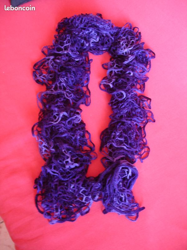 Echarpe foulard femme violet (image 1)