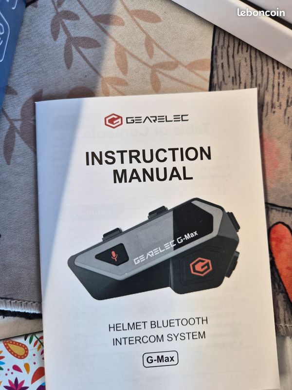 Intercom moto GEARELEC G-Max Bluetooth 5.2 – Neuf sous blister (image 2)