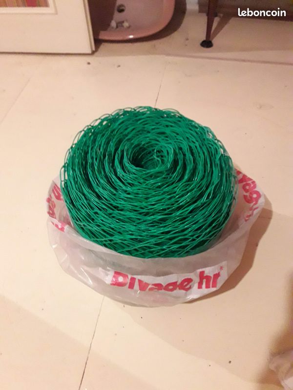 Grillage avertisseur tranché vert (image 1)