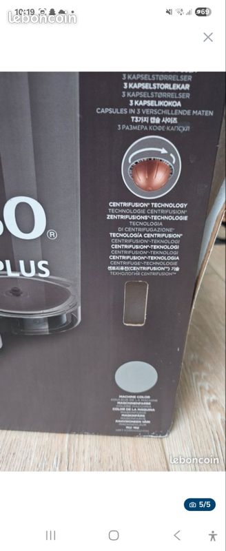 Machine à café NESPRESSO Vertuo Plus (image 3)