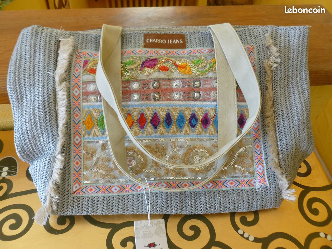 Très joli et original sac gris (image 1)