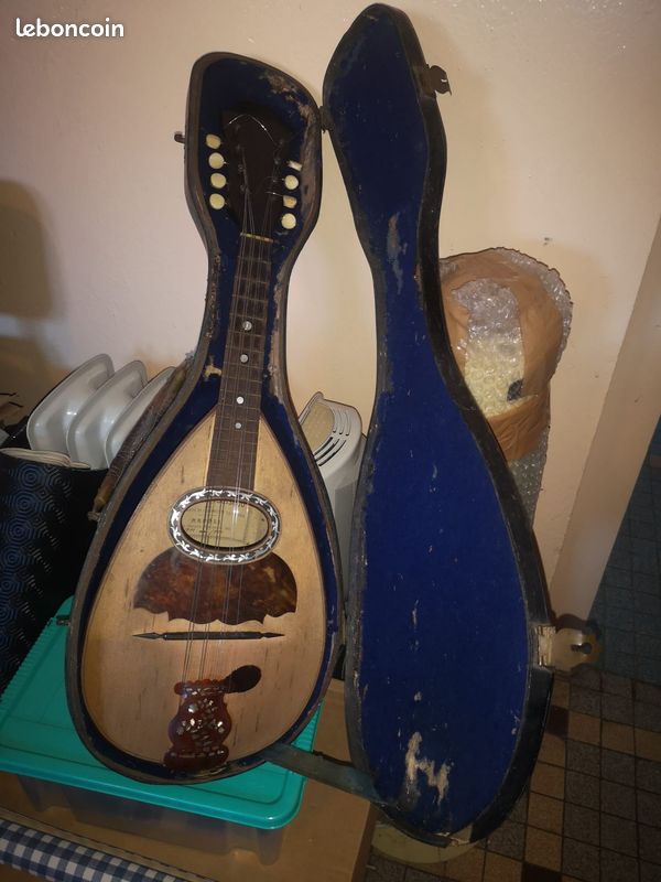 Mandoline ancienne Luigi Salsedo (Naples, vers 1900) + étui (image 11)