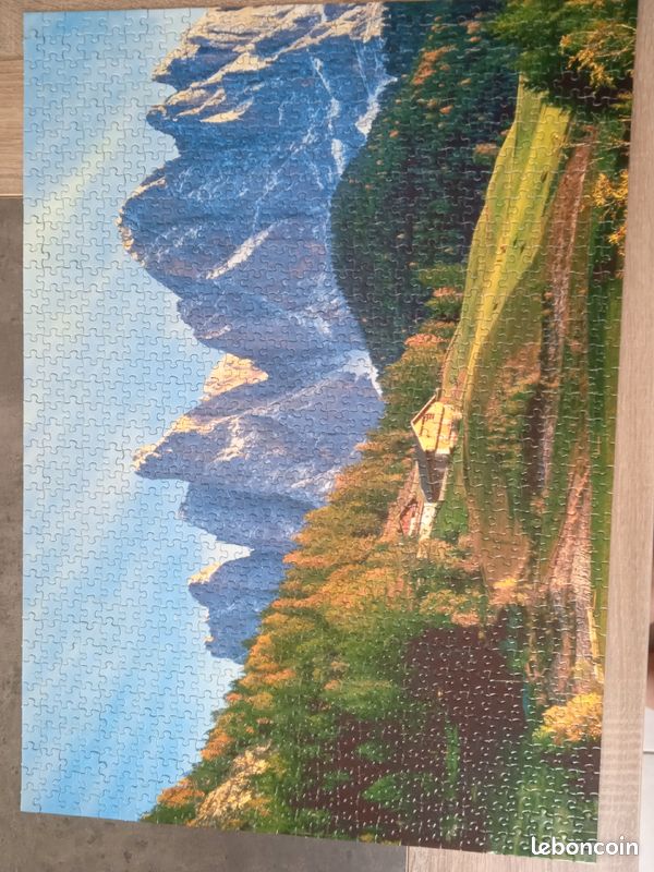 Puzzle 1000 pièces "Dolomiti" complet très bon état (image 1)