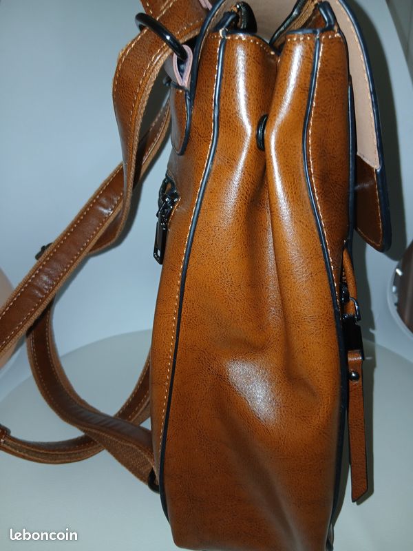Sac a dos cuir marron femme Accessoires Bagagerie