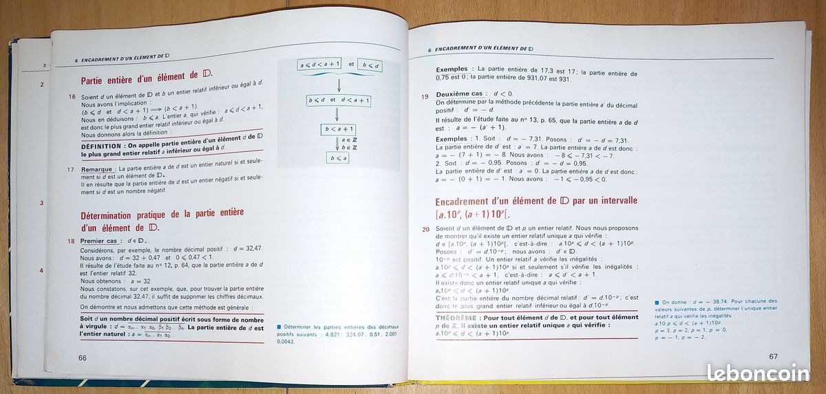 Mathématiques 4ème Belin- 1974 (image 5)