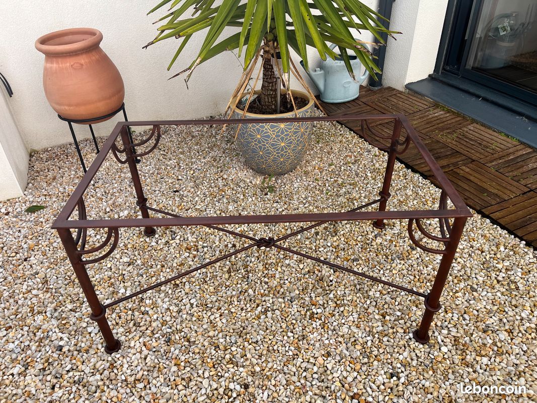 Structure table basse en fer forgé (image 3)