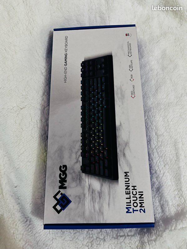 Clavier mécanique gaming MGG Millenium Touch 2 Mini RGB, switches rouges (image 1)