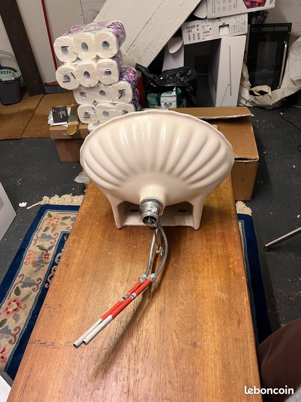 Lave main céramique blanc avec robinet (image 6)