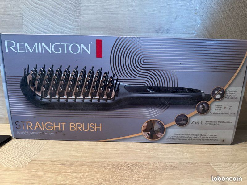 Brosse Lissante Chauffante Remington - Neuve, Plaques En Céramique, Pour Des Cheveux Lisses Et Brillants