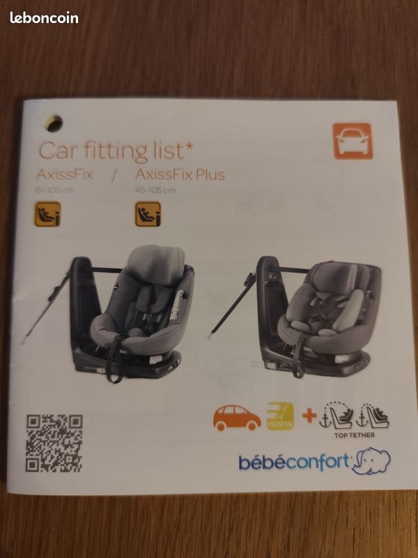 Siège Auto Bébé Pivotant (image 1)