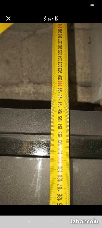 Porte verrière coulissante pliable sur roulettes ~2m38 (image 5)