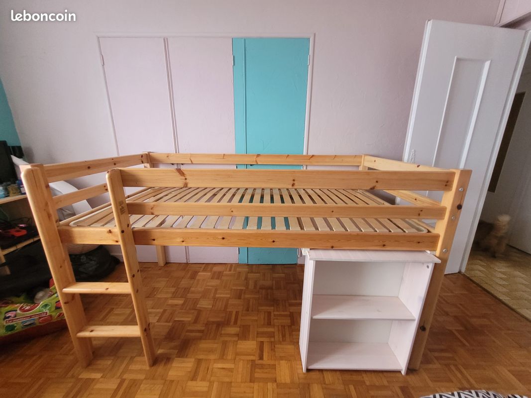 Lit mi hauteur avec bureau (image 2)