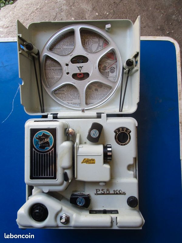 Projecteur De Films 8 Mm Heurtier PS8 100W - Modèle Vintage, Fonctionnel